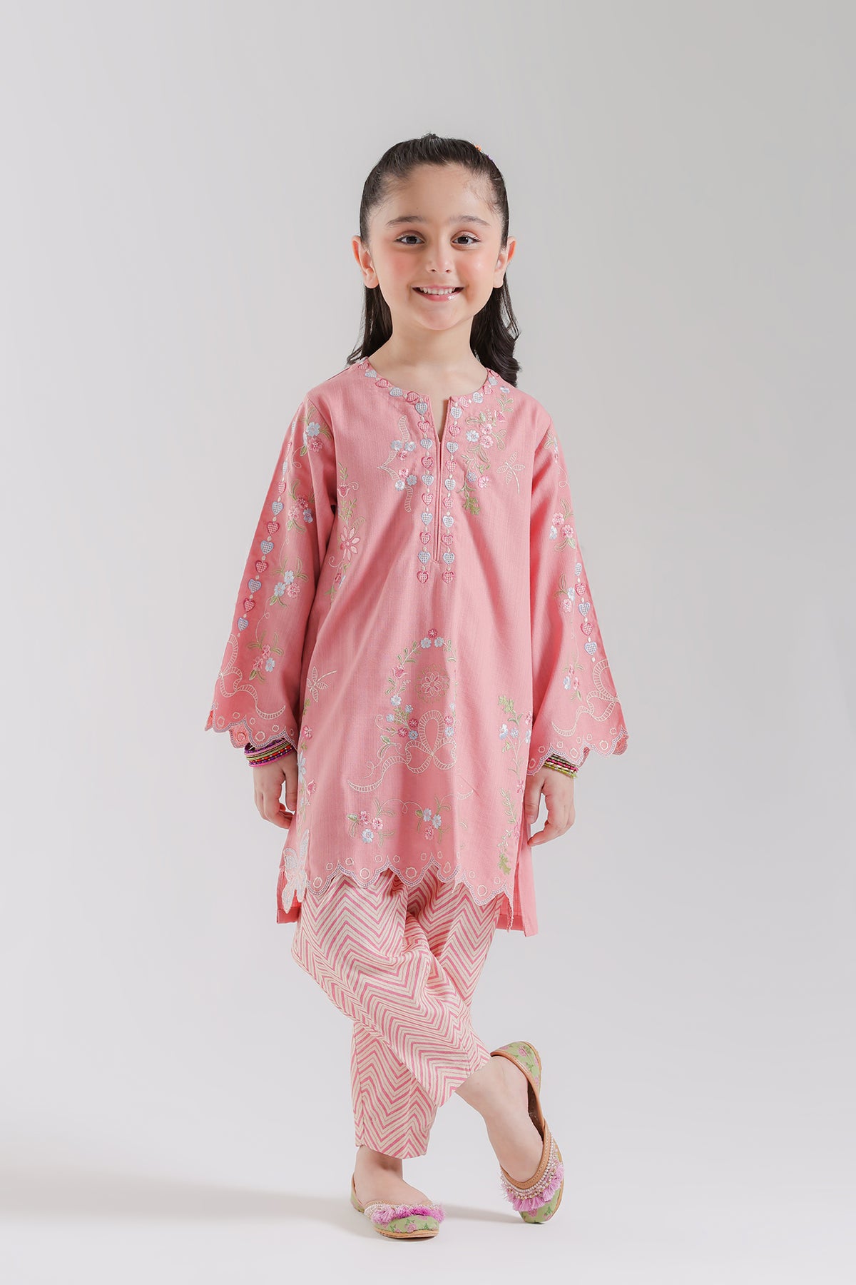 EMBROIDERED SUIT (E1853-402-426 E1853-302-426)