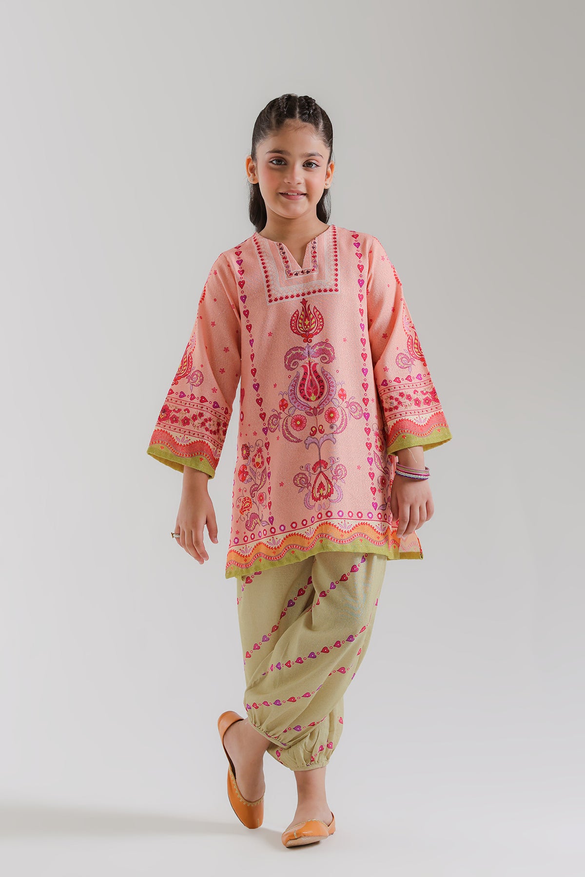EMBROIDERED SUIT (E1866-402-325 E1866-302-325)
