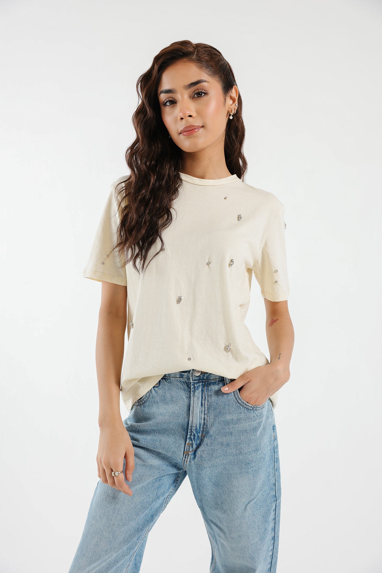 EMBELLISHED T-SHIRT (E1867/108/004)