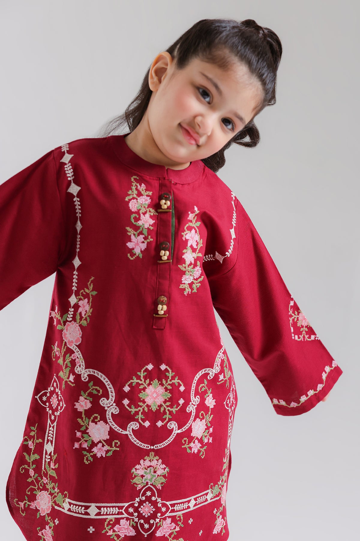 EMBROIDERED SUIT (E1882-402-305 E1882-302-305)