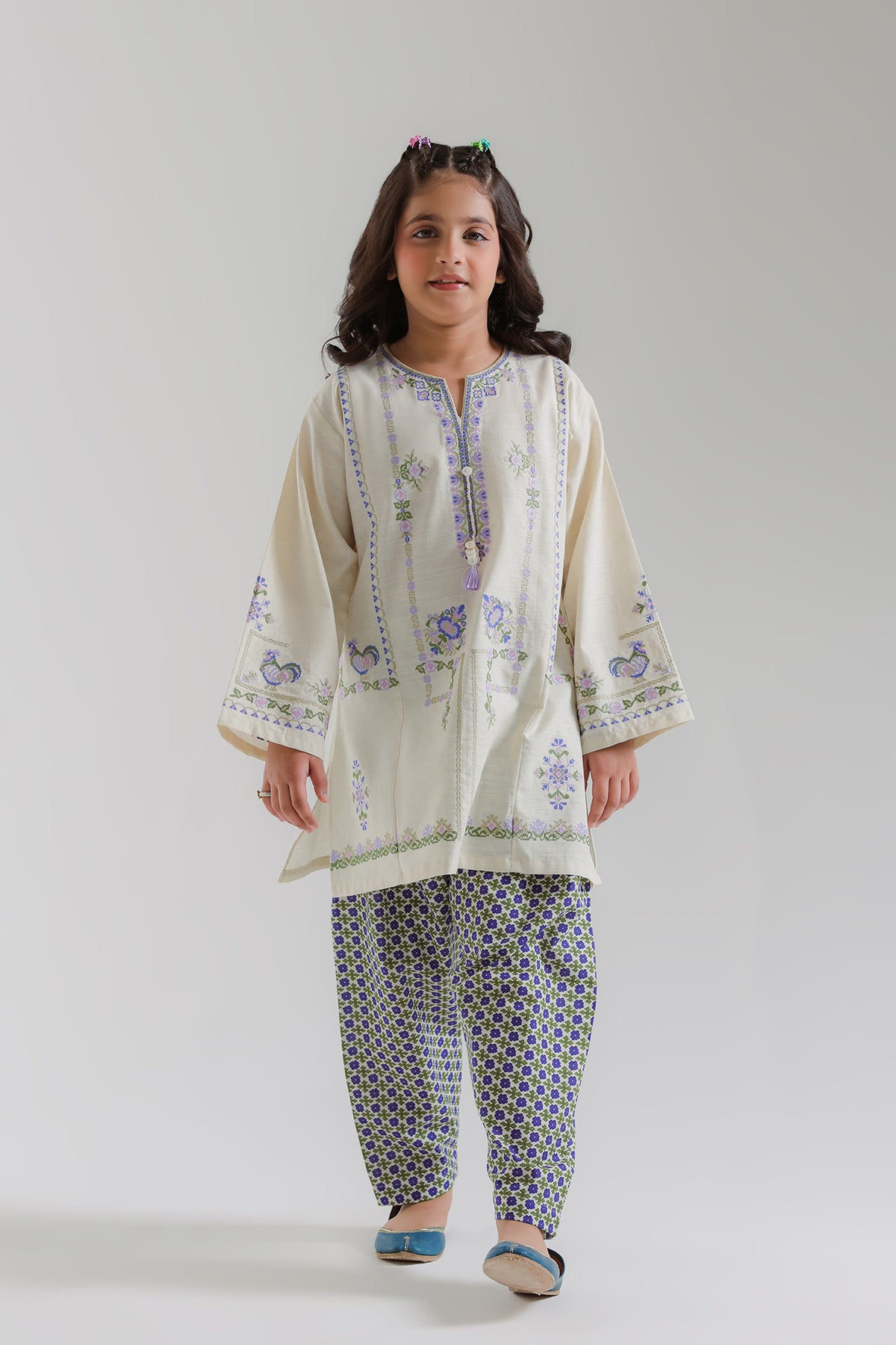 EMBROIDERED SUIT (E1886-402-003 E1886-302-003)