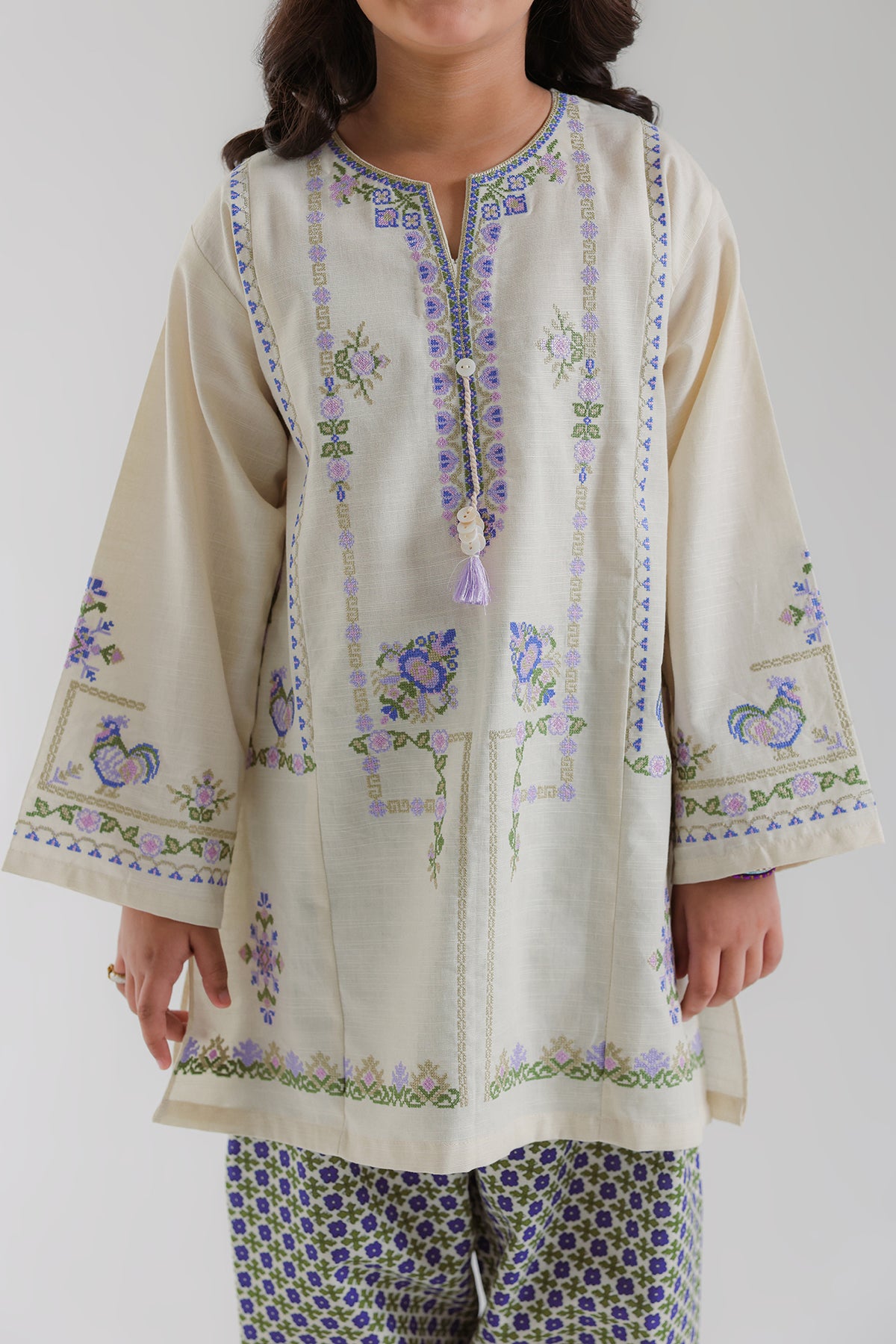 EMBROIDERED SUIT (E1886-402-003 E1886-302-003)