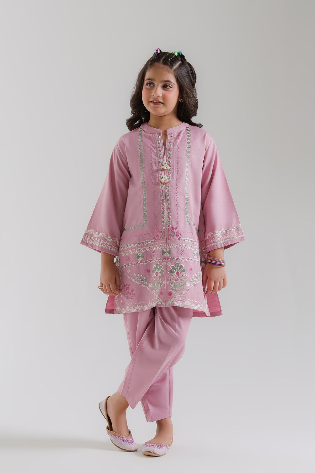 EMBROIDERED SUIT (E1891-402-424 E1891-302-424)