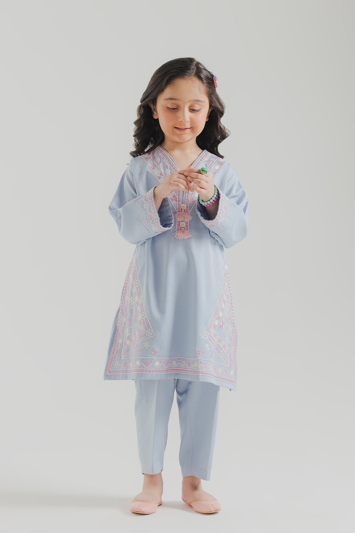 EMBROIDERED SUIT (E1892-402-614 E1892-302-614)