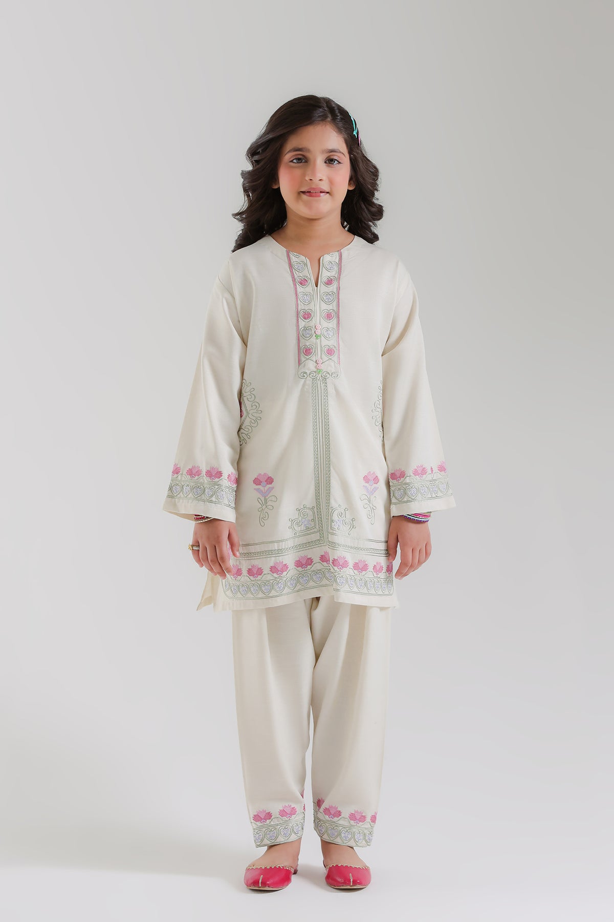 EMBROIDERED SUIT (E1893-402-005 E1893-302-005)