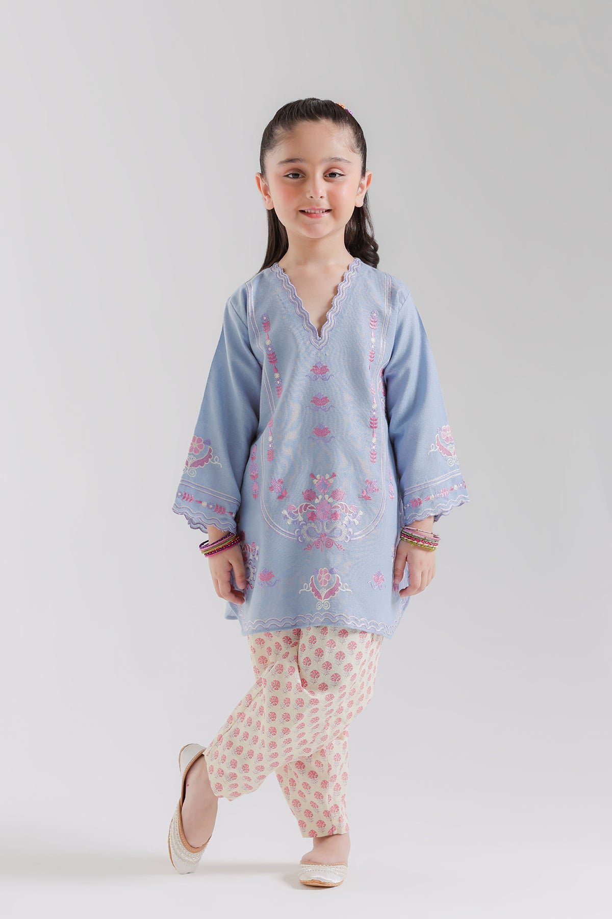 EMBROIDERED SUIT (E1895-402-630 E1895-302-630)