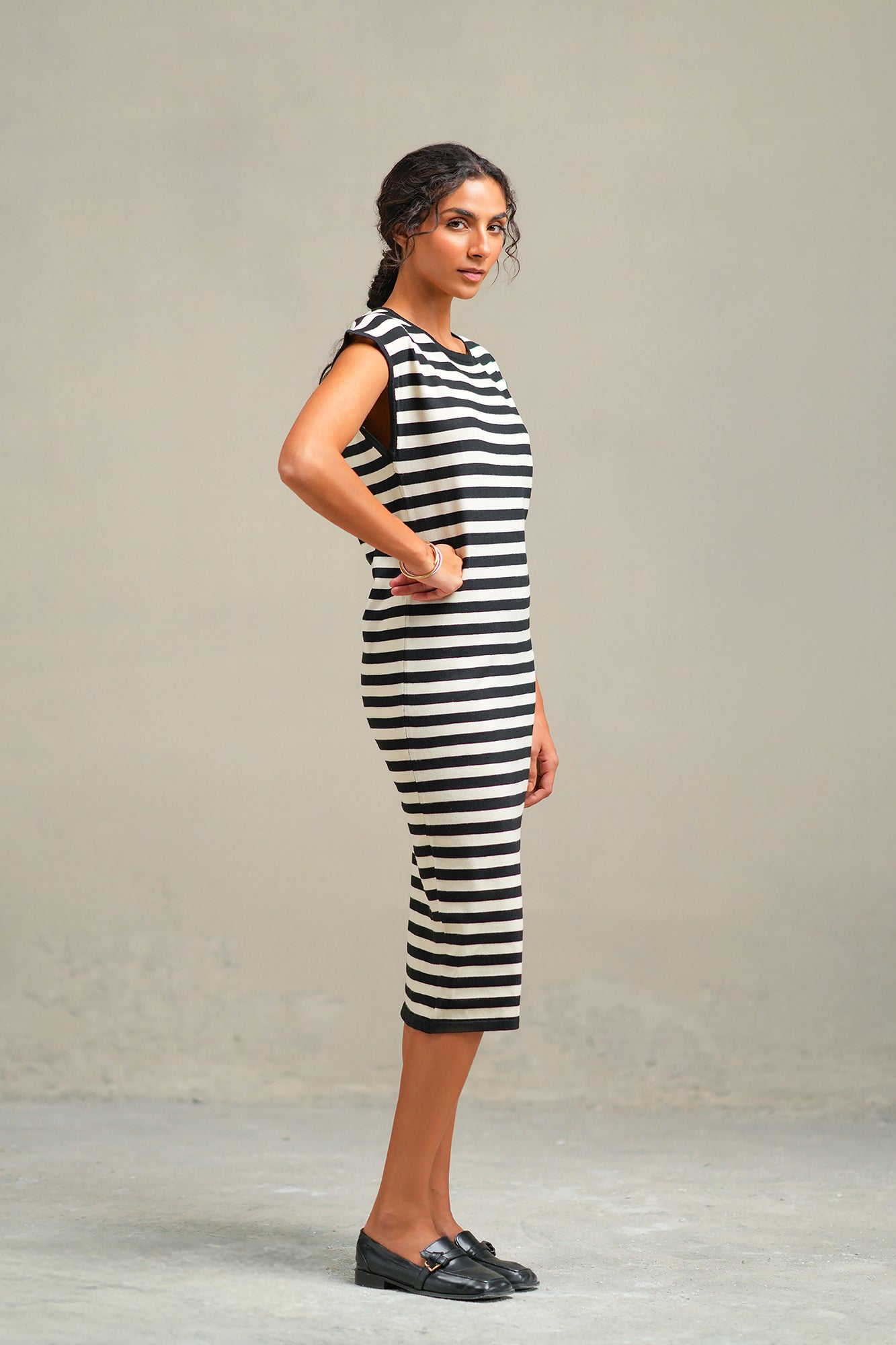 STRIPED DRESS (E2002/108/902)