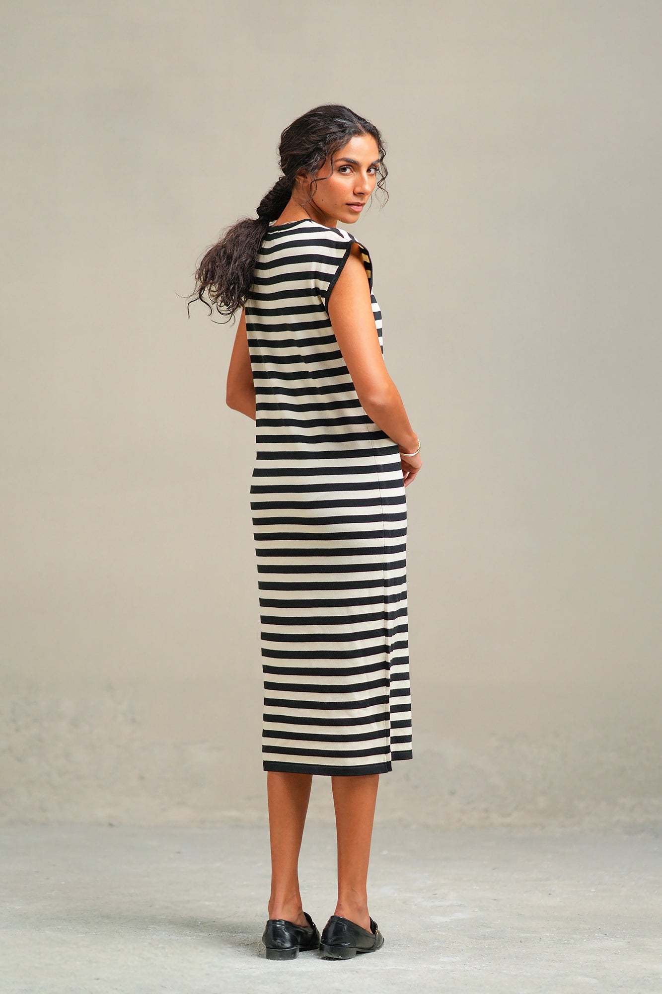 STRIPED DRESS (E2002/108/902)