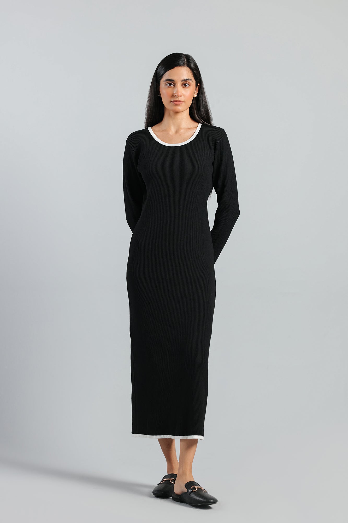 RIBBED DRESS (E2003/108/902)