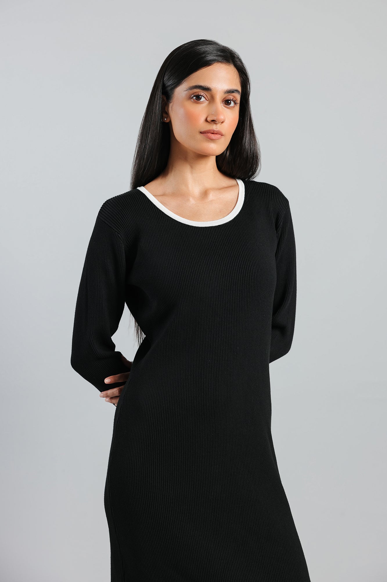 RIBBED DRESS (E2003/108/902)