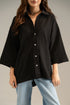 TEXTURED BUTTON DOWN SHIRT (E2035/108/902)