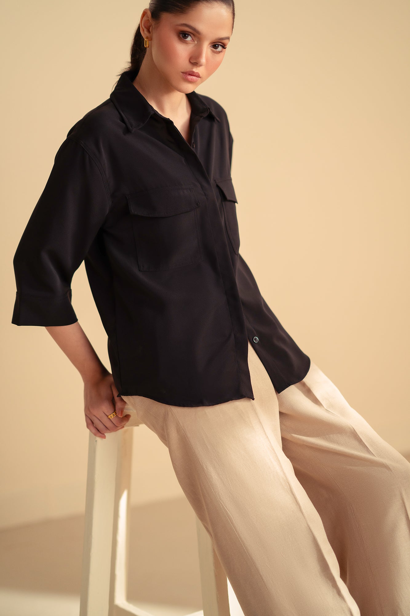 SOLID BUTTON DOWN SHIRT (E2043/108/902)