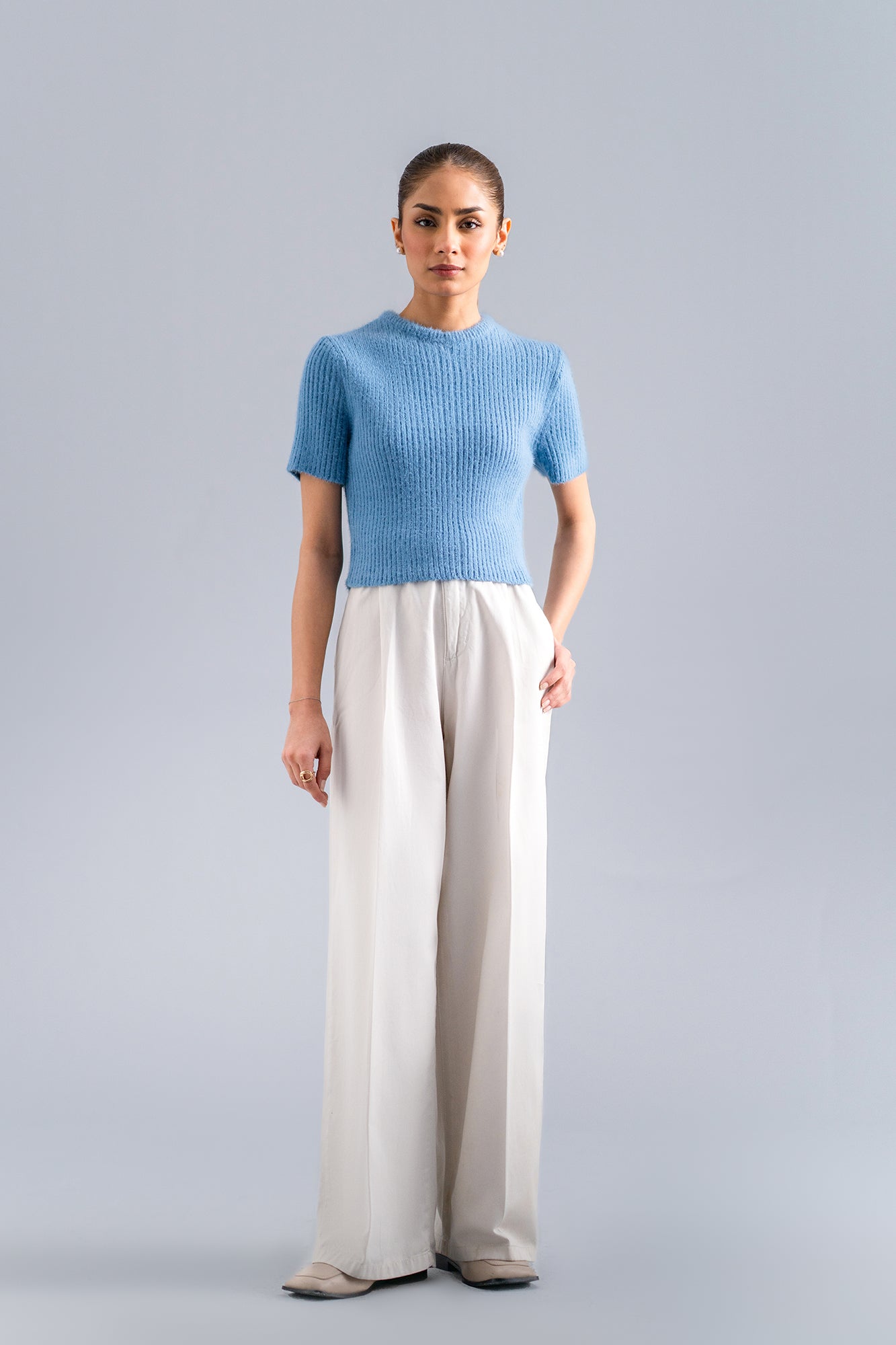 CROPPED RIBBED SWEATER (E2058/108/629)