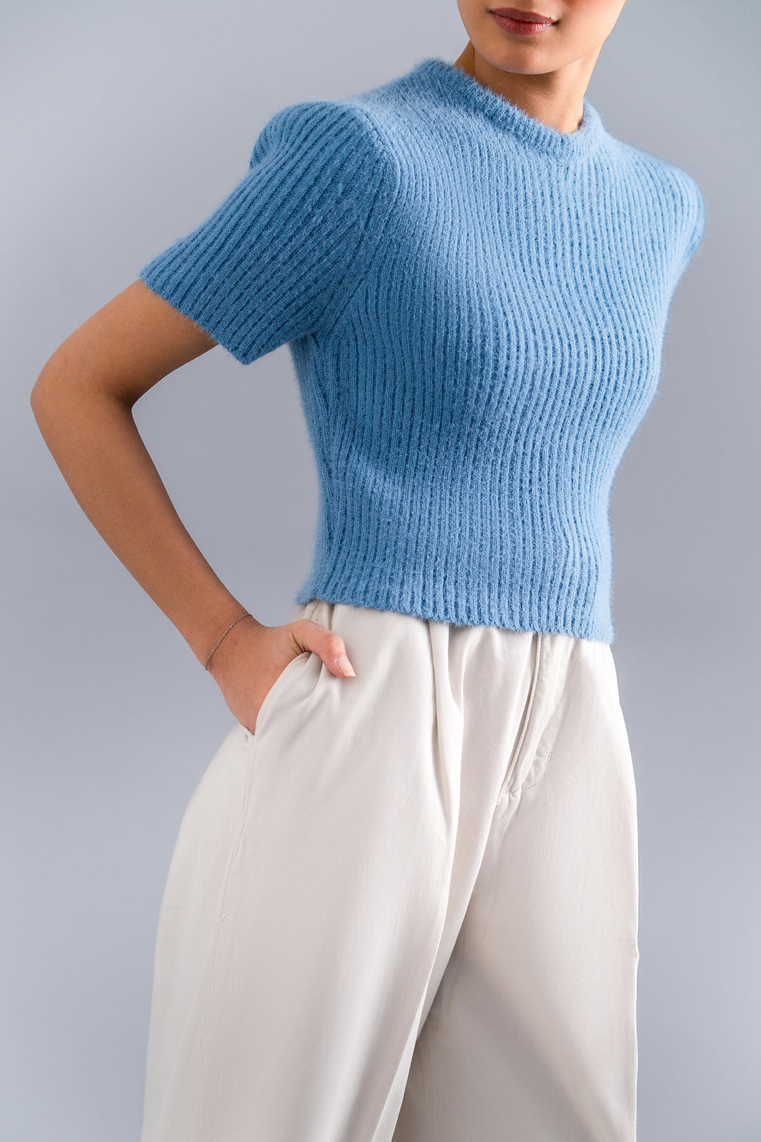 CROPPED RIBBED SWEATER (E2058/108/629)