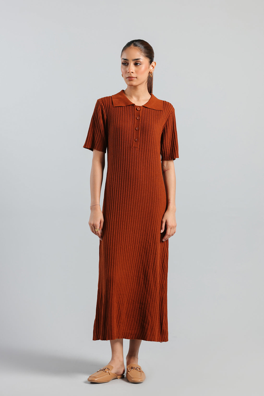 RIBBED DRESS (E2072/108/213)