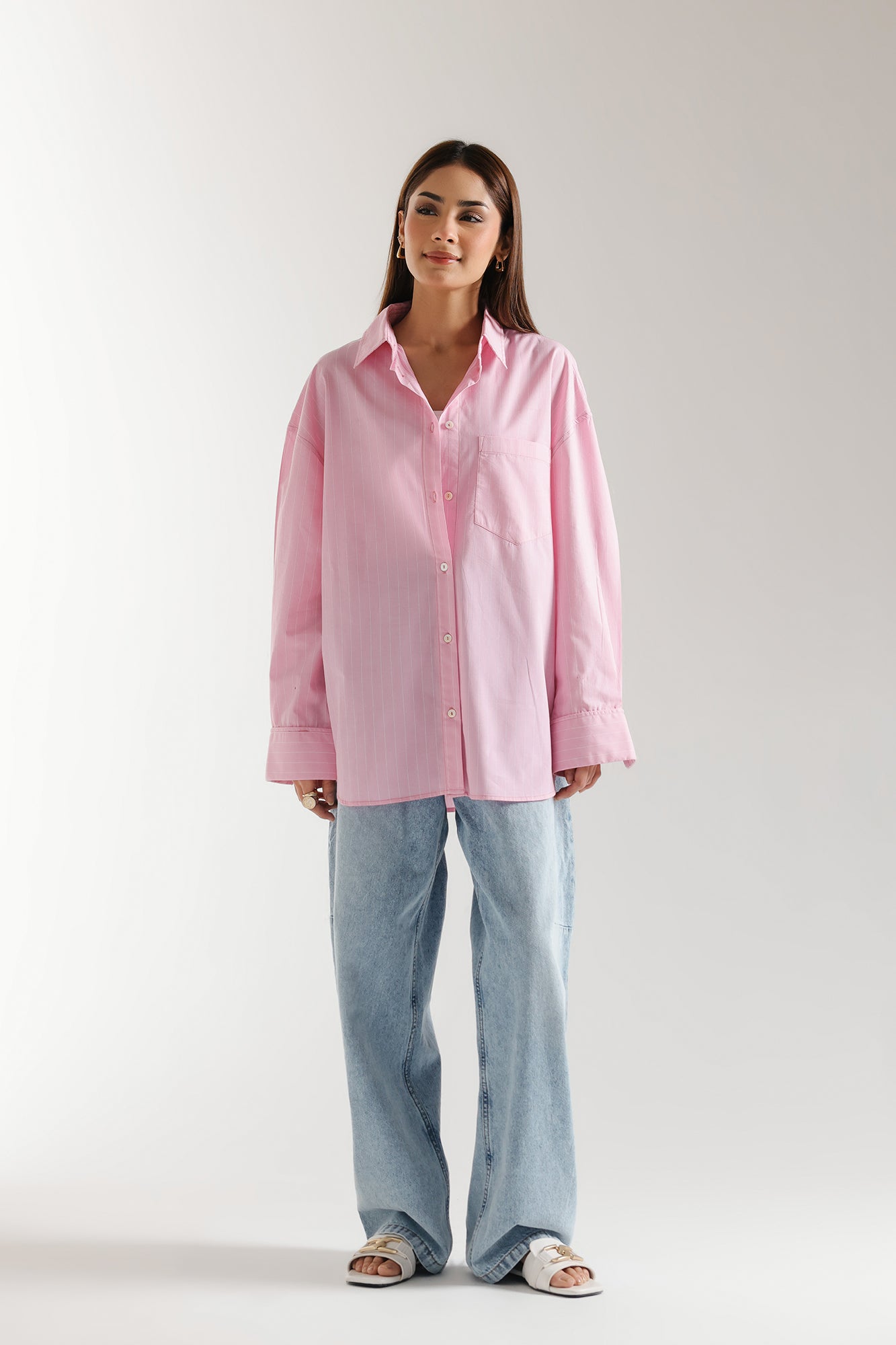 BUTTON DOWN STRIPED SHIRT (E2325/108/412)