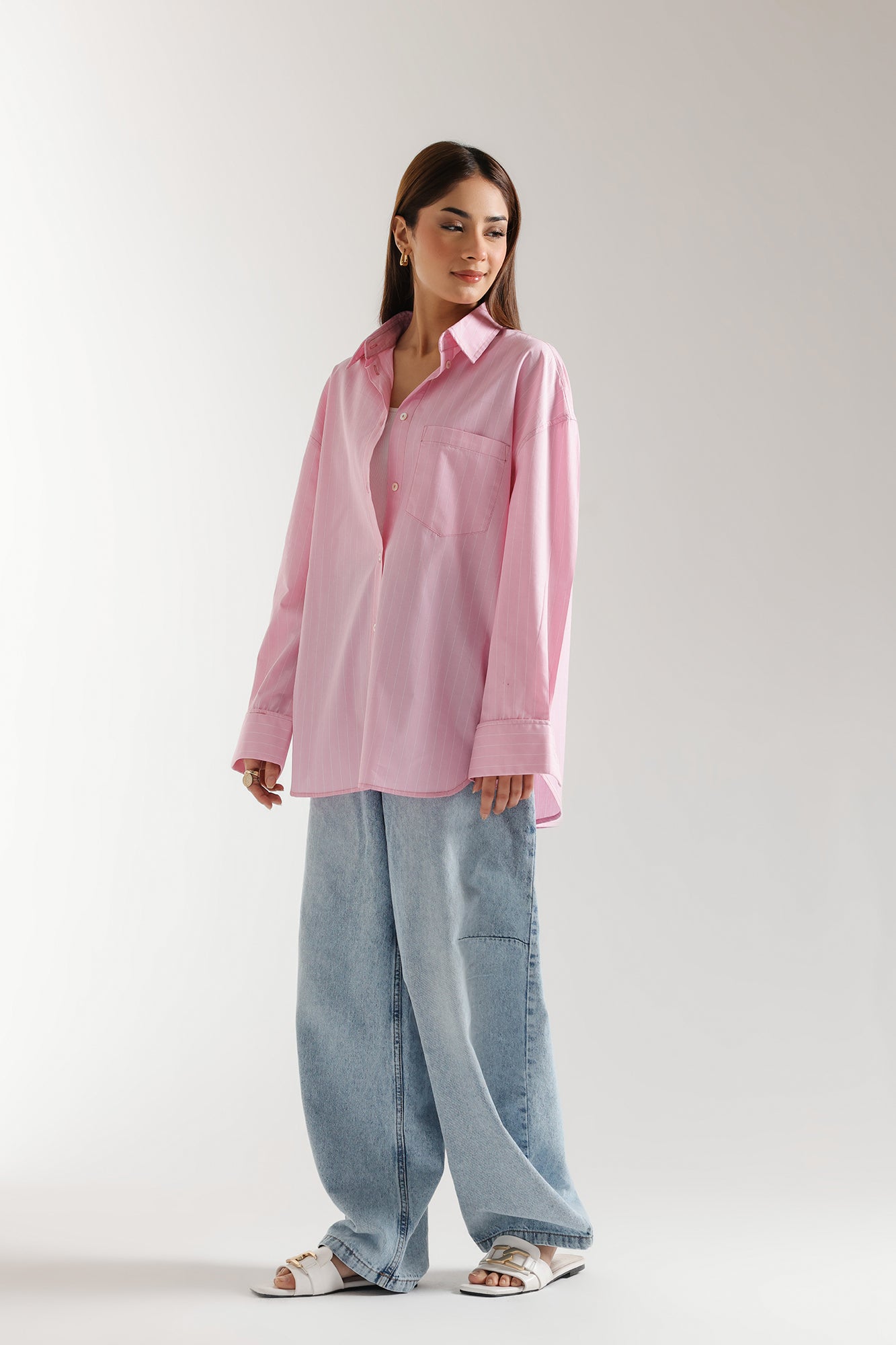 BUTTON DOWN STRIPED SHIRT (E2325/108/412)