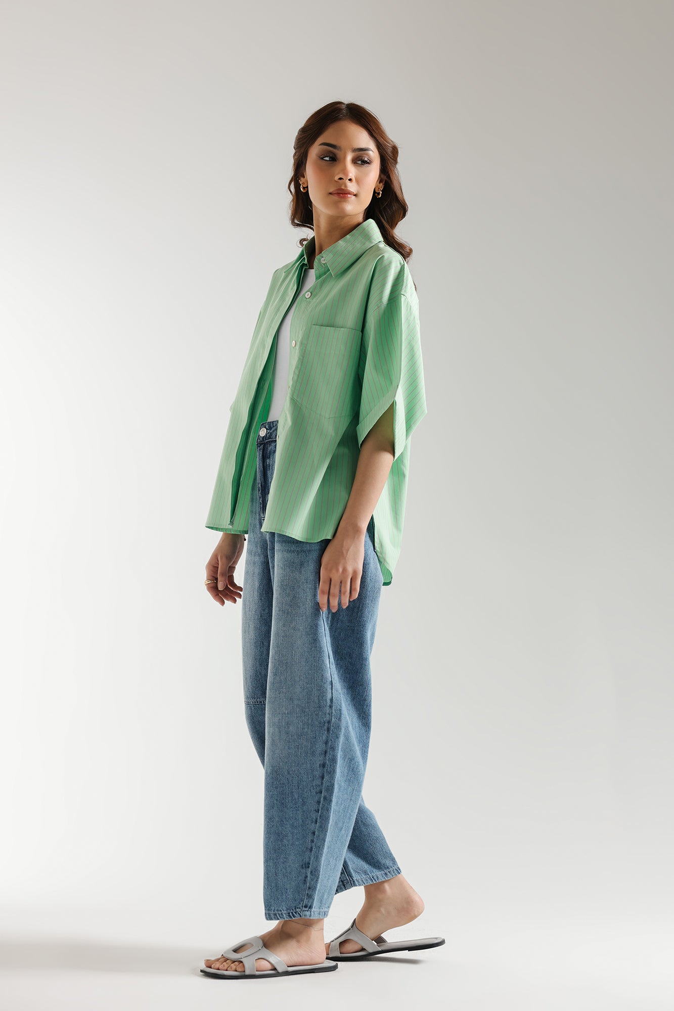 STRIPED BUTTON DOWN SHIRT (E2331/108/724)