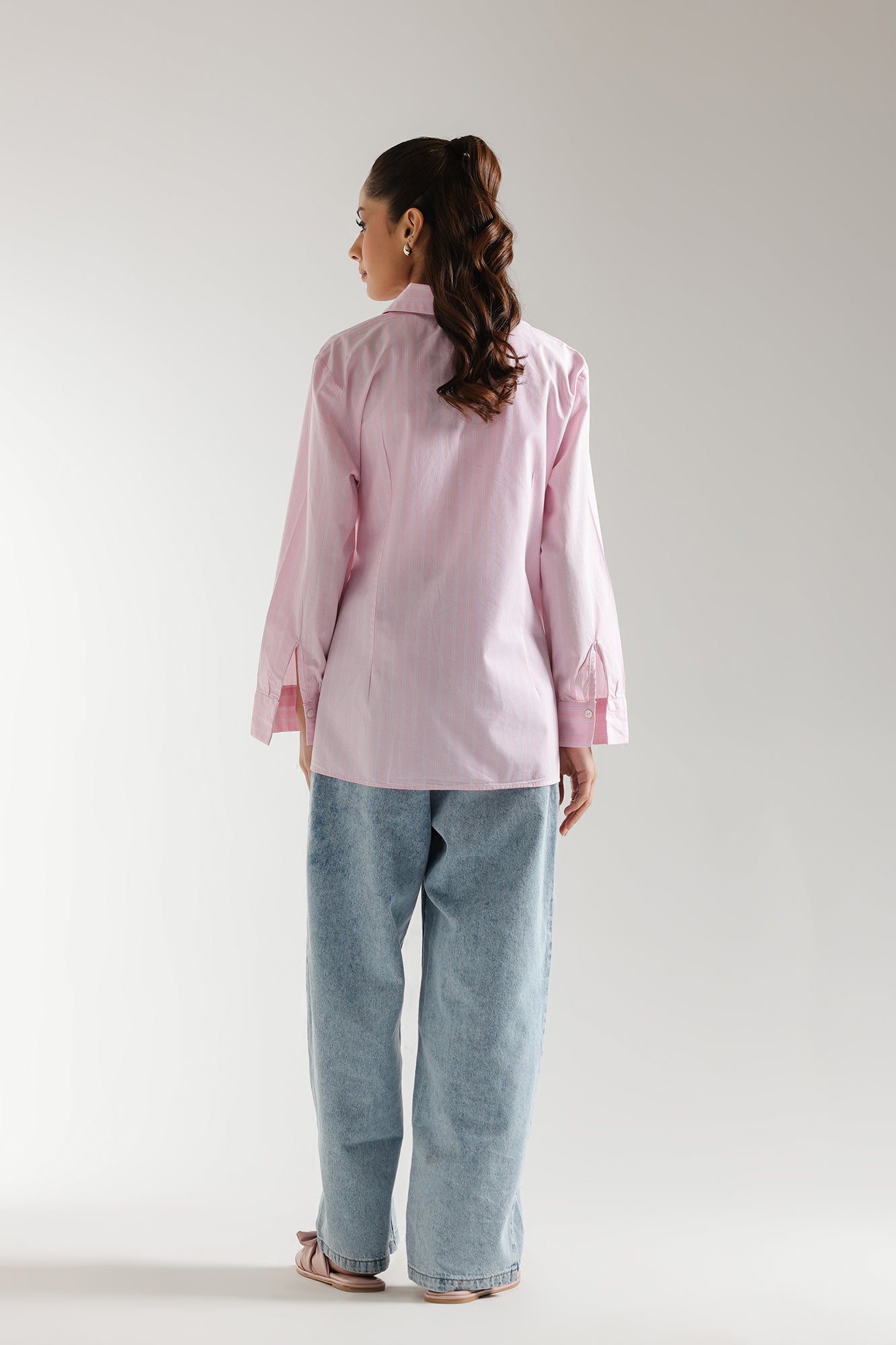 STRIPED SHIRT WITH KNOT TIE (E2334/108/401)