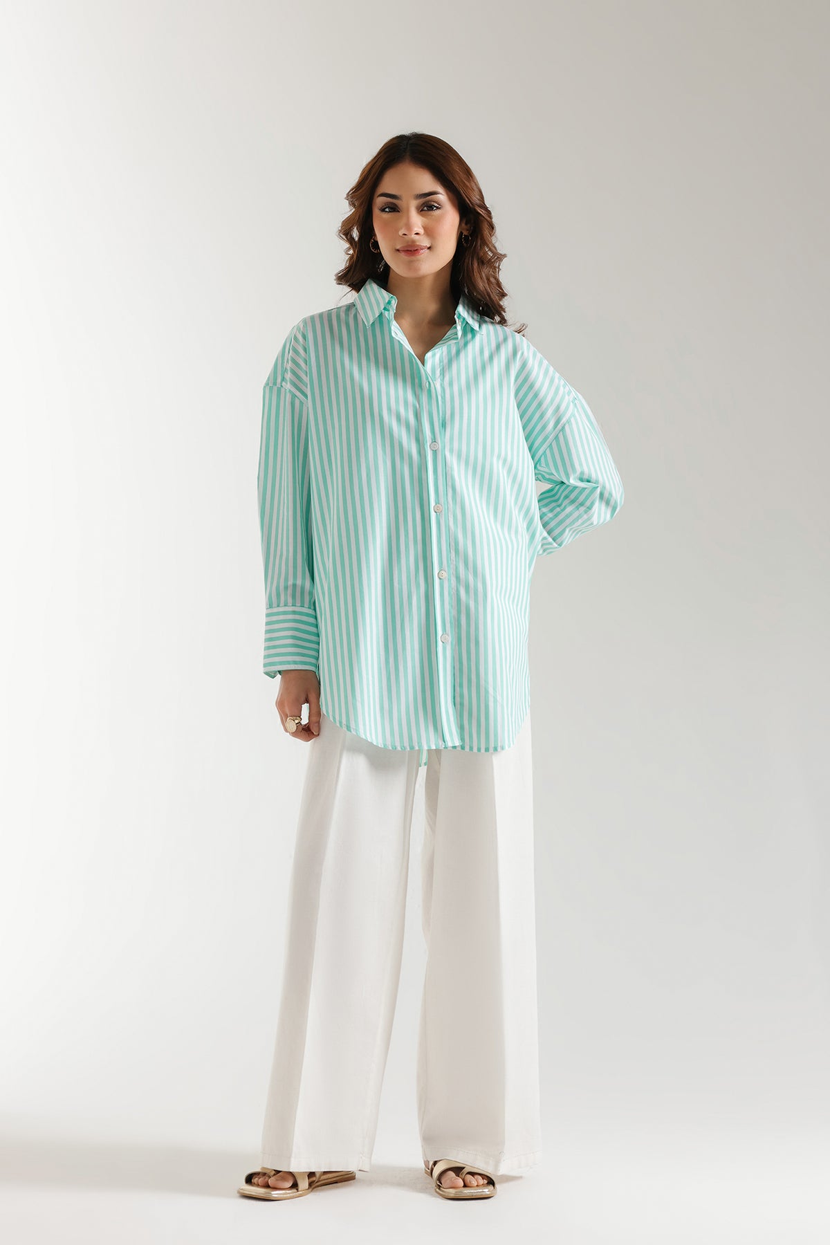 BUTTON DOWN STRIPED SHIRT (E2353/108/710)