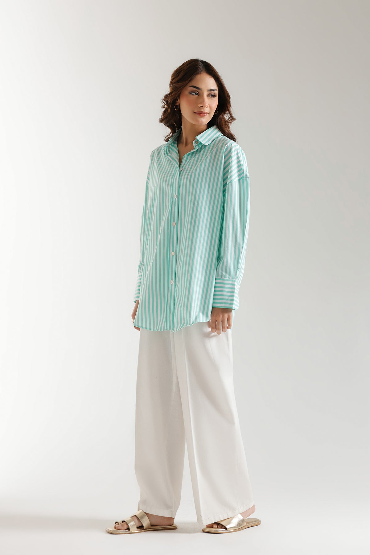 BUTTON DOWN STRIPED SHIRT (E2353/108/710)