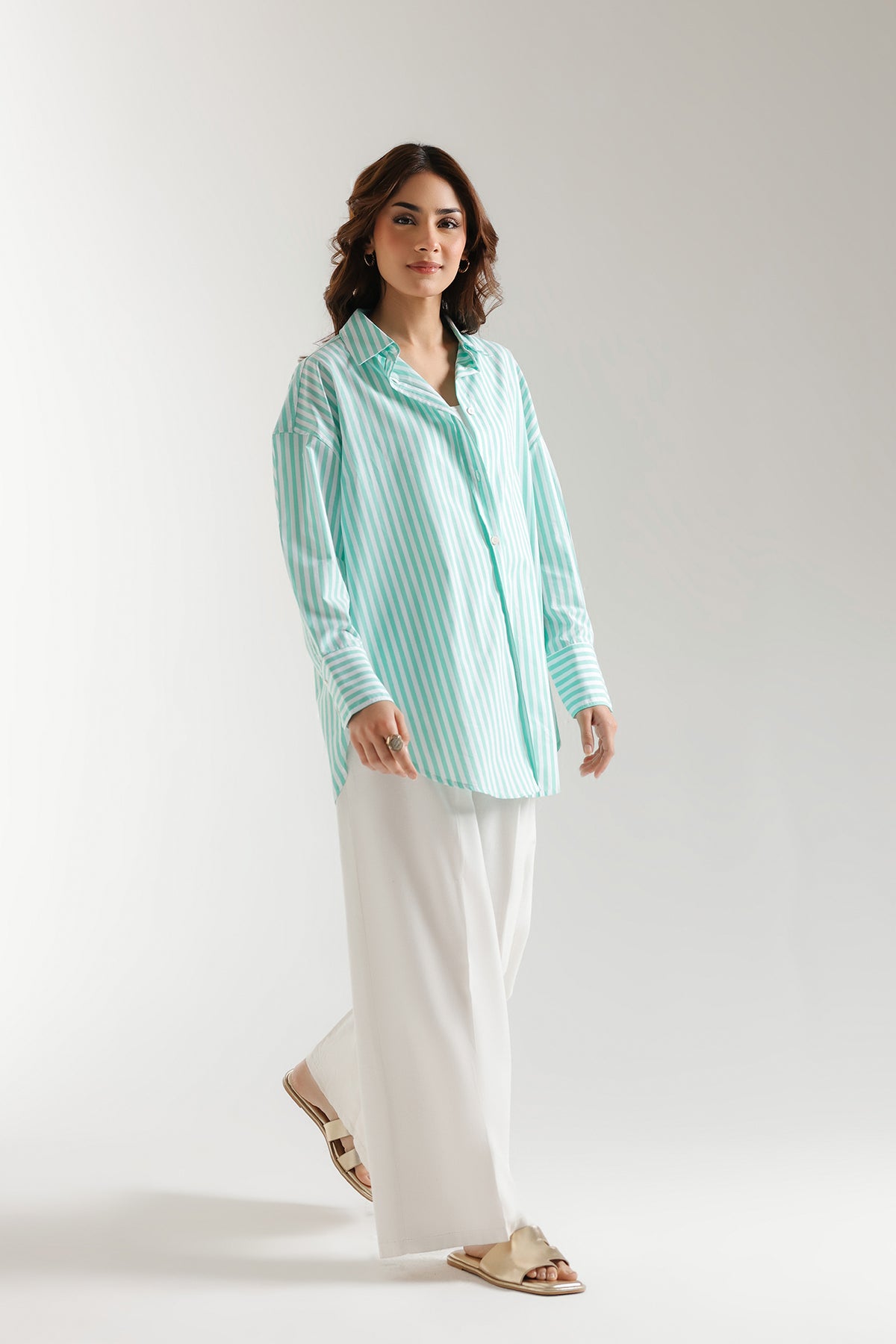 BUTTON DOWN STRIPED SHIRT (E2353/108/710)