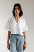 CROPPED BUTTON DOWN SHIRT (E2366/108/001)