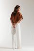 CROPPED BUTTON DOWN SHIRT (E2366/108/803)