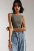 SLEEVELESS CROPPED TOP (E2391/108/119)