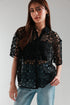 BUTTON DOWN NET TOP (E2433/108/902)