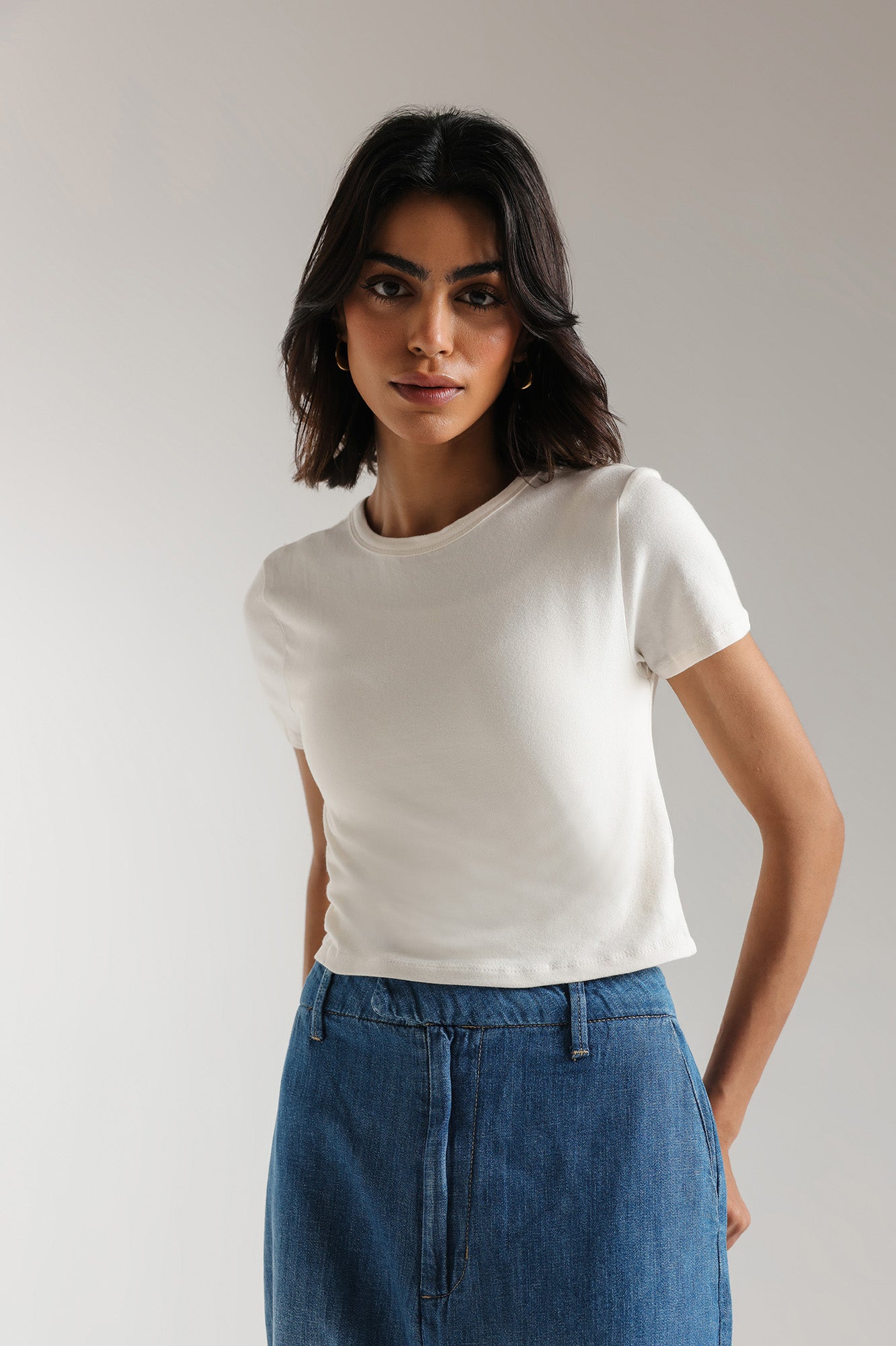 CROPPED T-SHIRT (E2521/108/005)