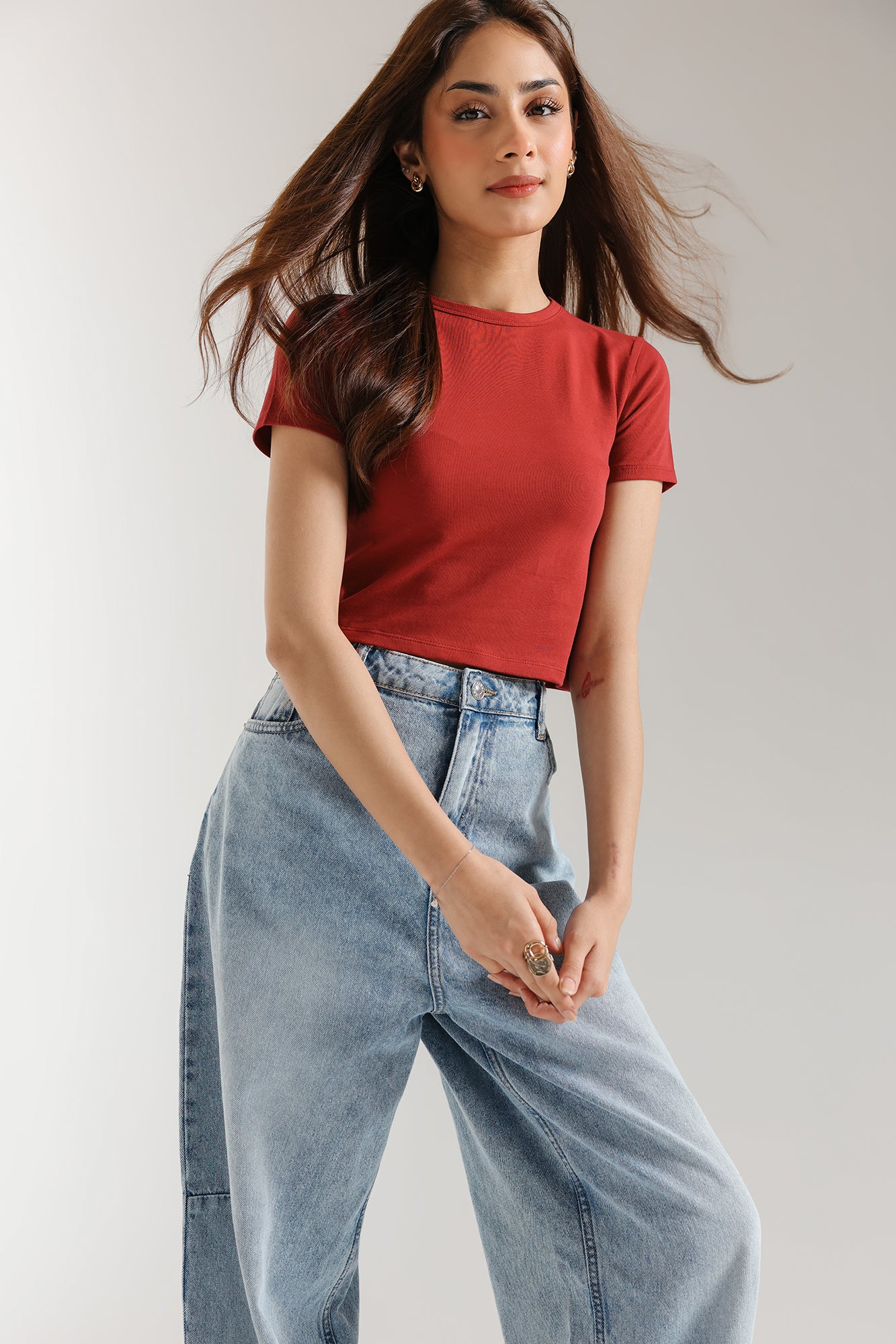 CROPPED T-SHIRT (E2521/108/305)