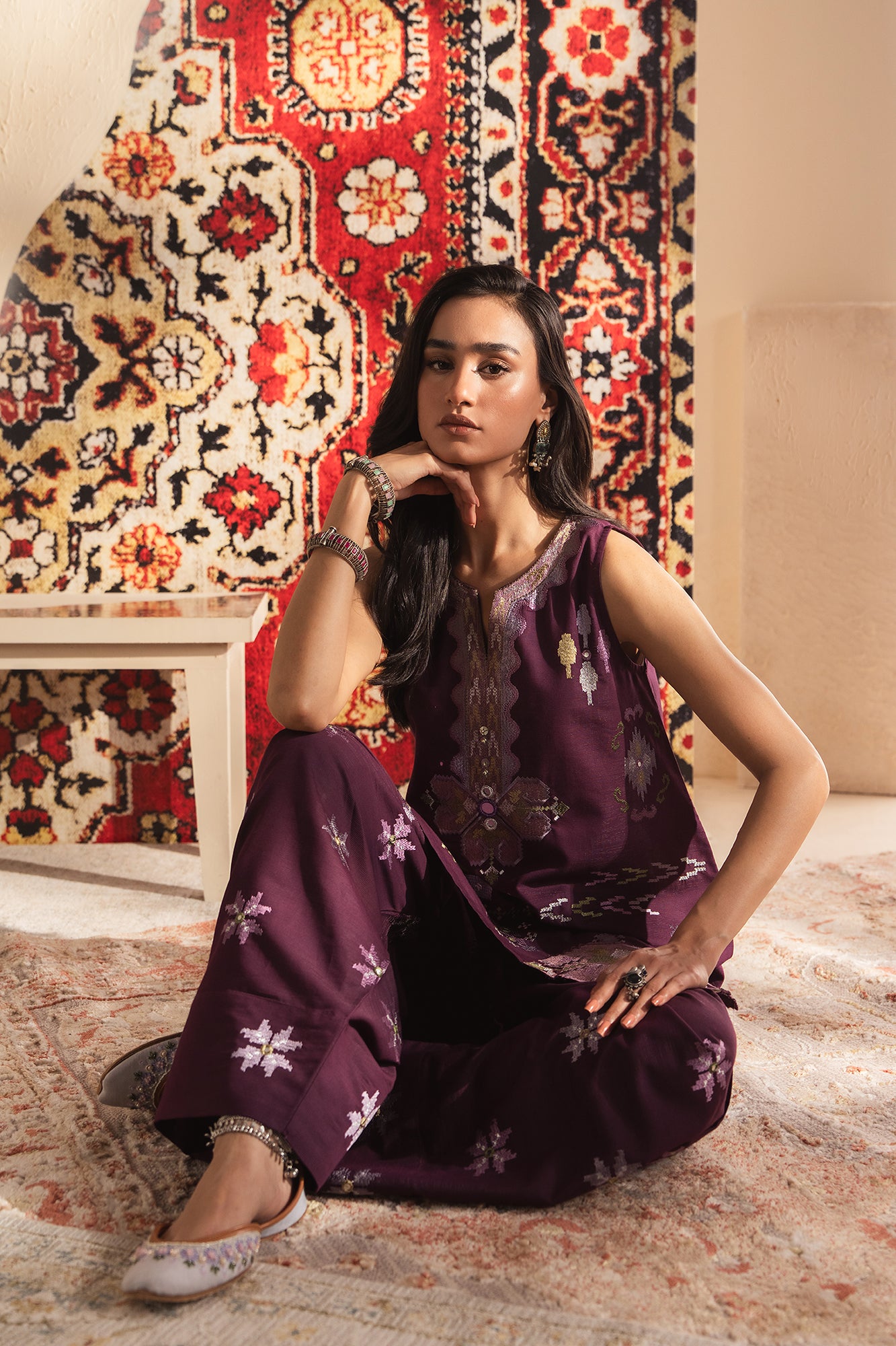 EMBROIDERED SUIT (E4029/103/403)