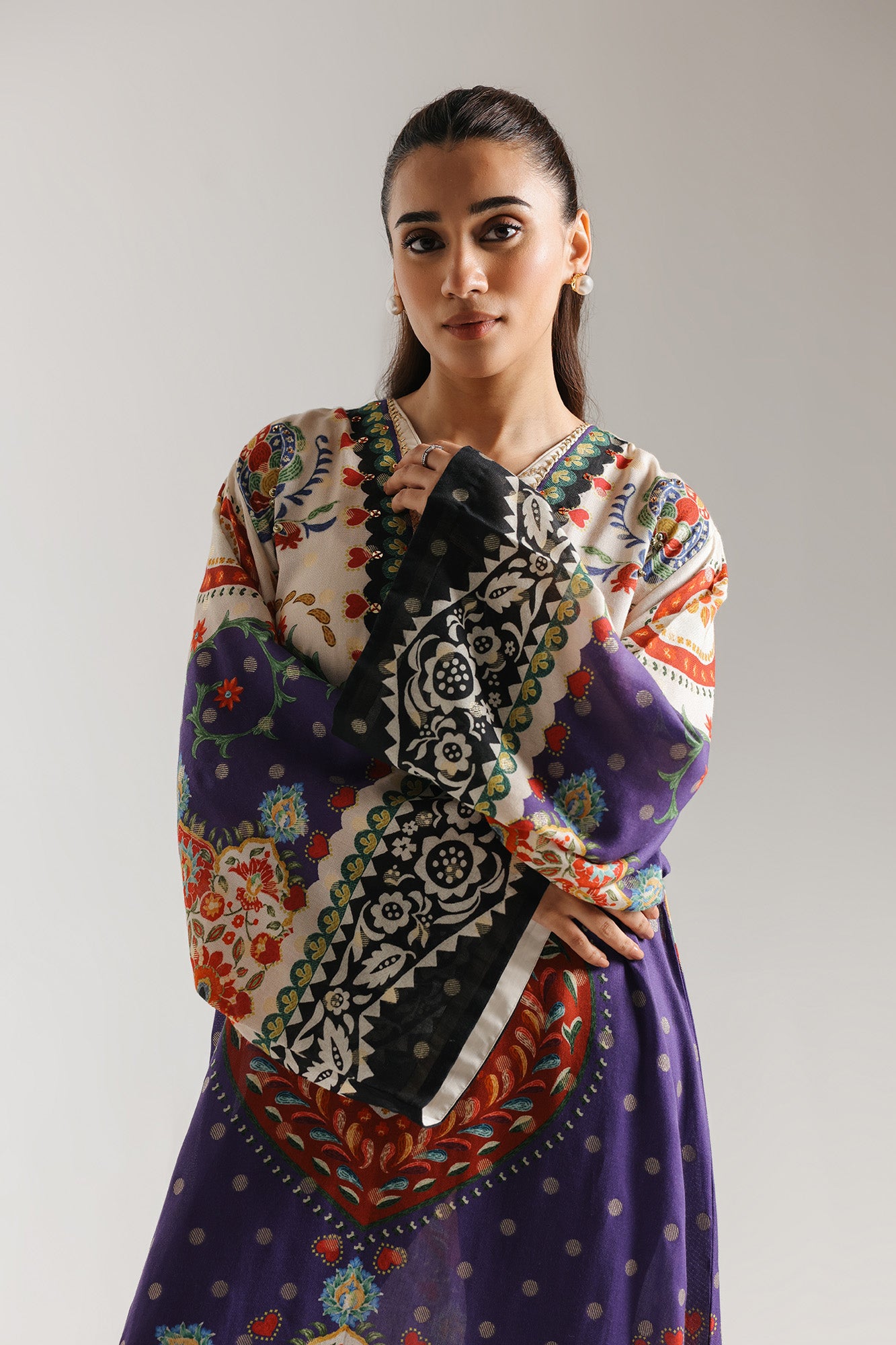 PRINTED KAFTAN (E4111/103/005)