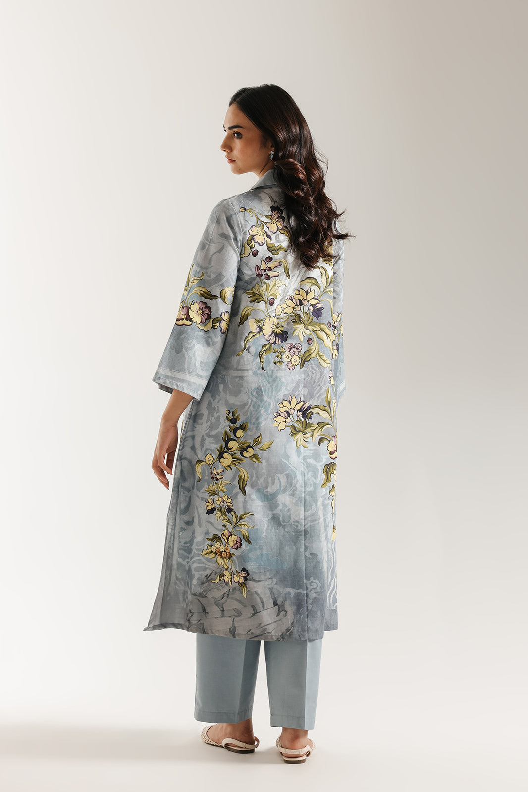 Women Blue Modal Un Stitched Suit Ethnic Collections