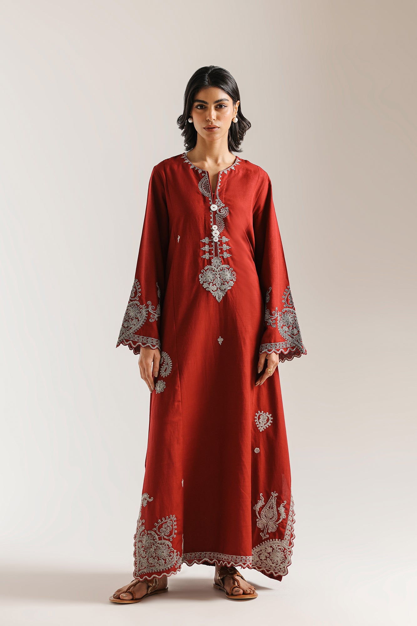 EMBROIDERED KAFTAN (E7541/102/403)