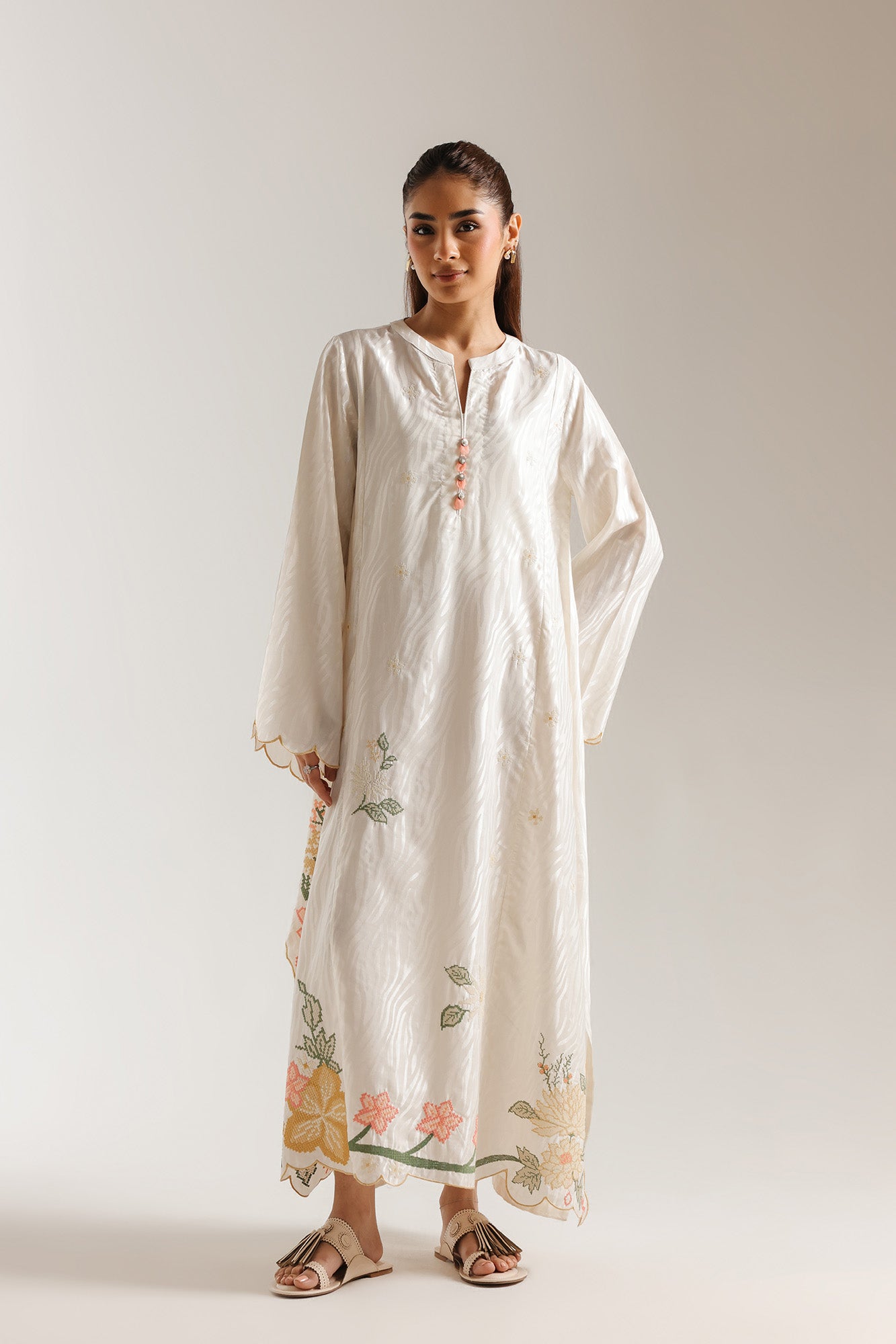 EMBROIDERED DRESS (E7703/102/002)