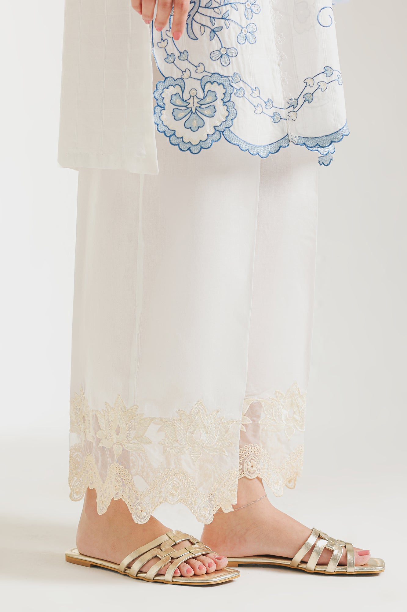 EMBROIDERED TROUSER (S6E6490/102/001)