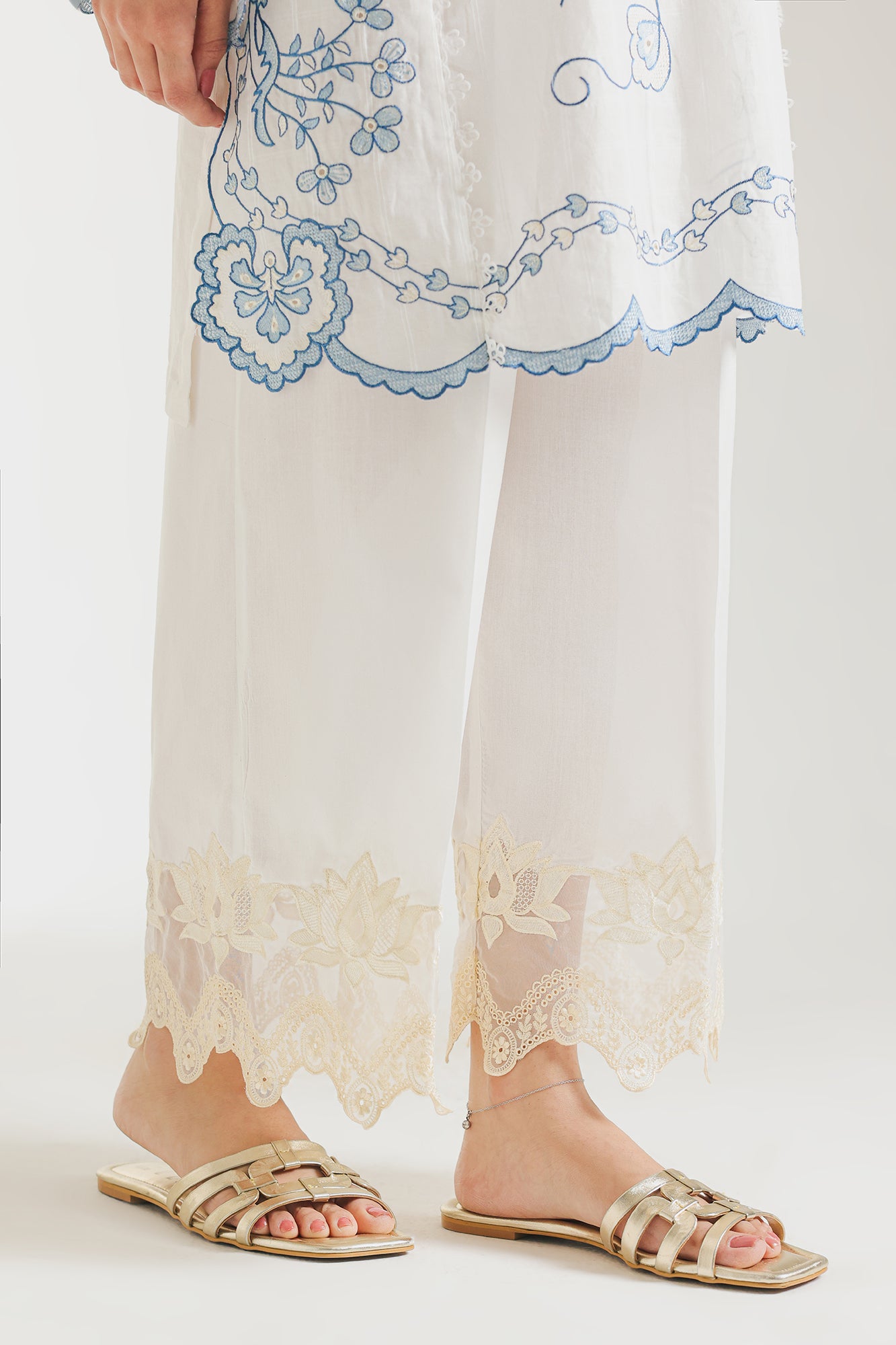 EMBROIDERED TROUSER (S6E6490/102/001)