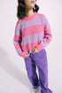 TEXTURED STRIPED SWEATER (E0537/108/408)