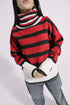 TURTLE NECK STRIPED SWEATER (E0558/108/306)