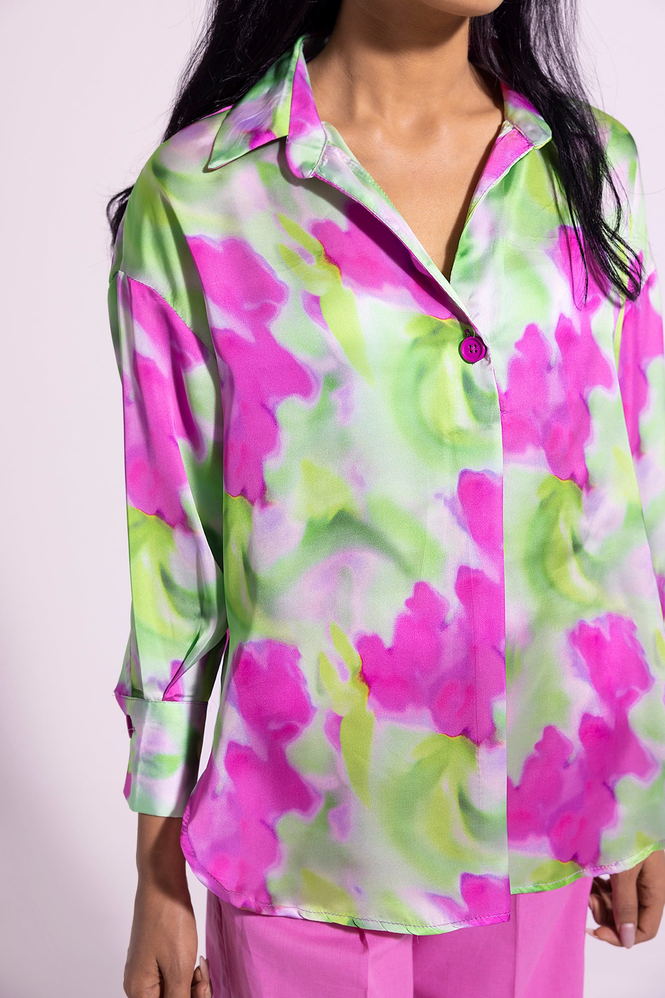 PRINTED BUTTON DOWN SHIRT (E0791/108/122)