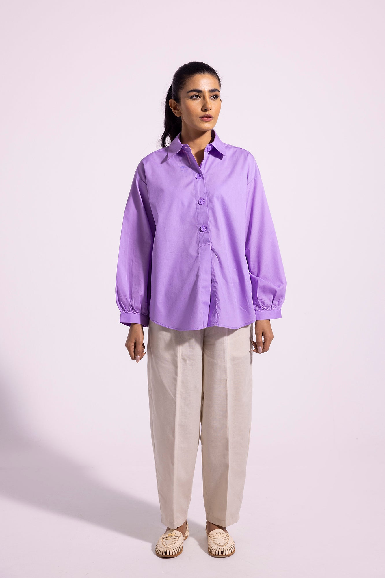 SOLID COLLAR NECK SHIRT (E0821/108/511)